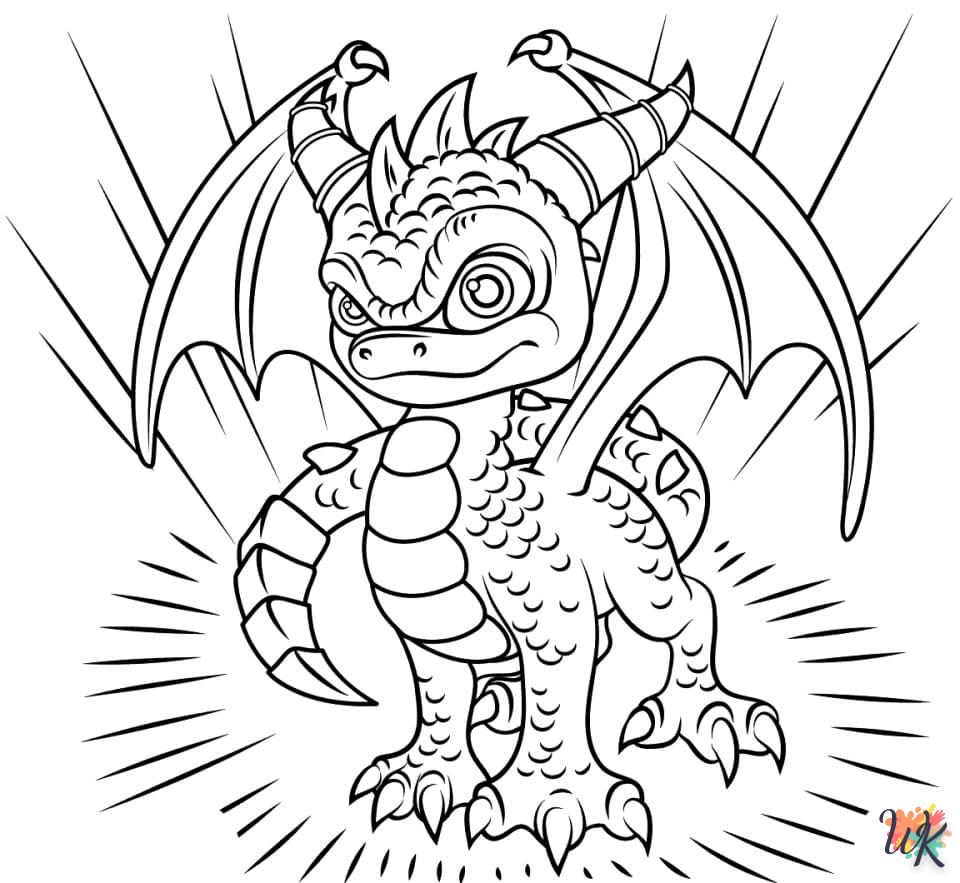 coloriage Dragon  automne en ligne gratuit à imprimer