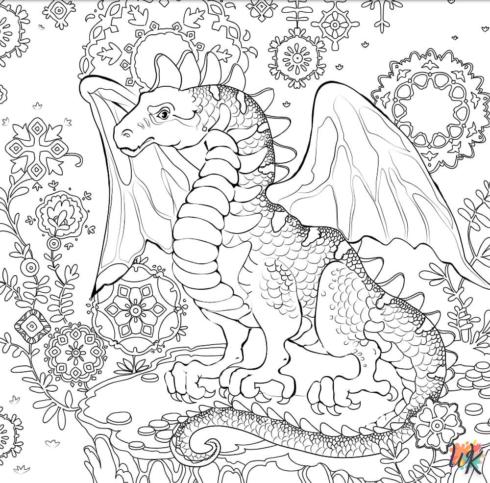 Coloriage Dragon 34