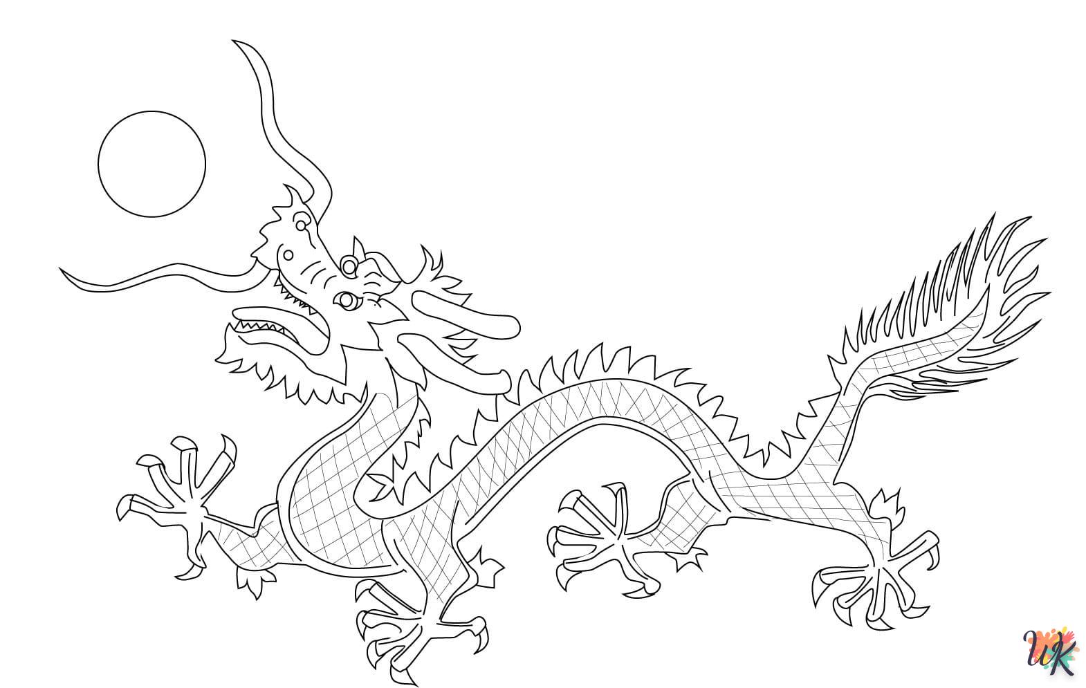 coloriage Dragon  a colorier en ligne