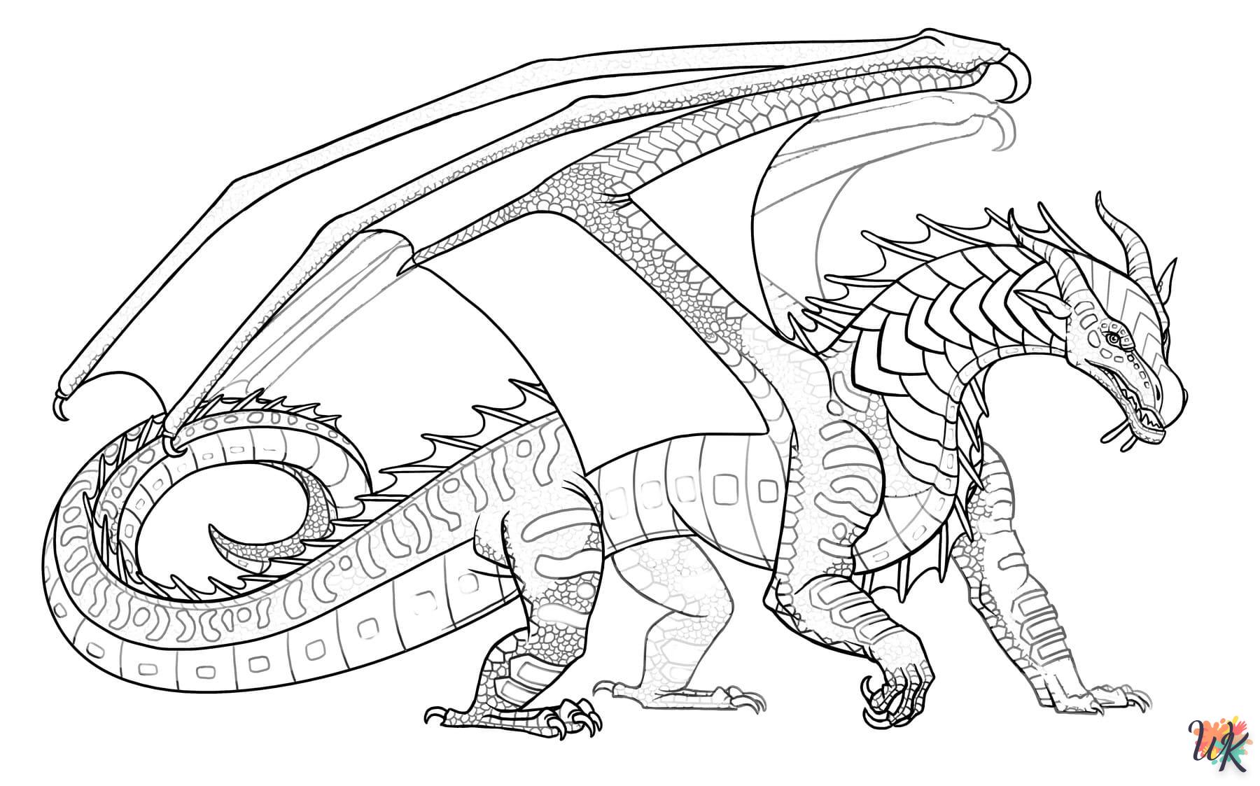 coloriage Dragon  pour enfants à imprimer