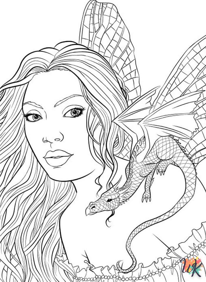 coloriage Dragon  en ligne gratuit