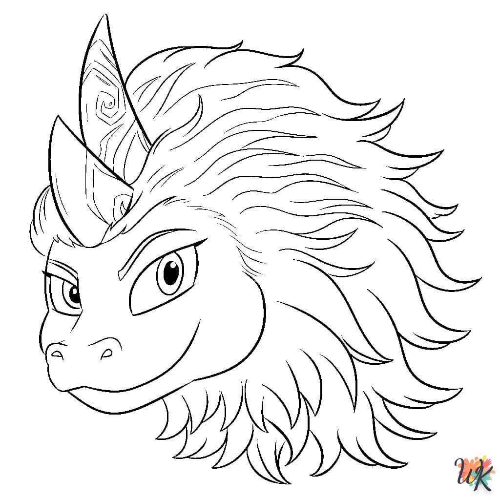 coloriage Dragon  a imprimer pour enfant de 4 ans