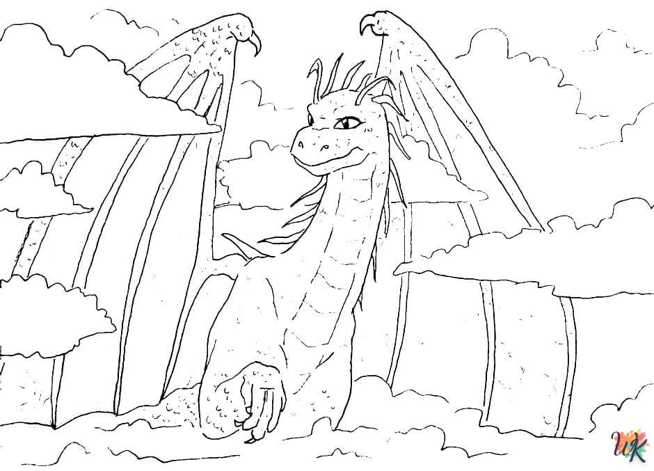 coloriage Dragon  gratuit en ligne