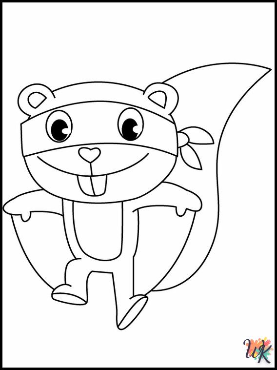 coloriage Happy Tree Friends  pour enfants