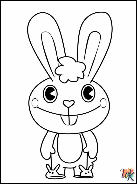 coloriage Happy Tree Friends  pour enfants à imprimer