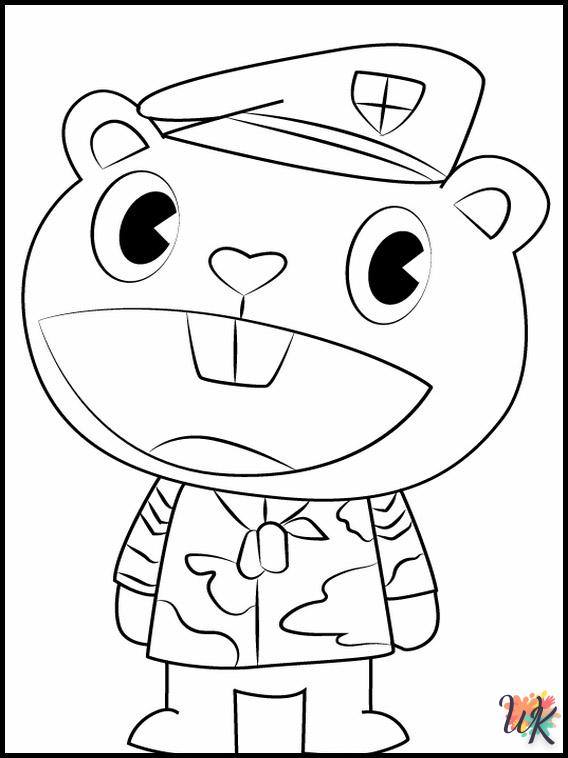 image de coloriage Happy Tree Friends  pour enfant 1