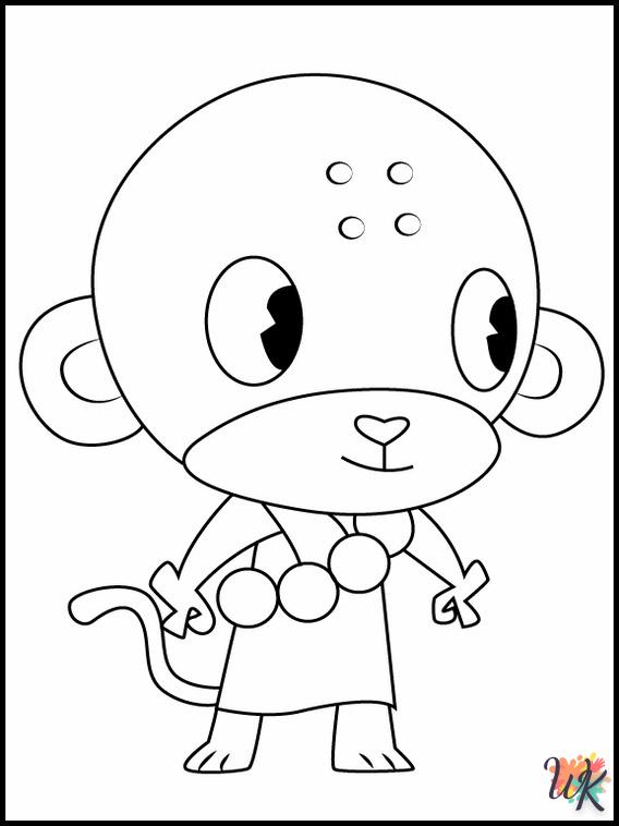 coloriage Happy Tree Friends  a imprimer gratuit