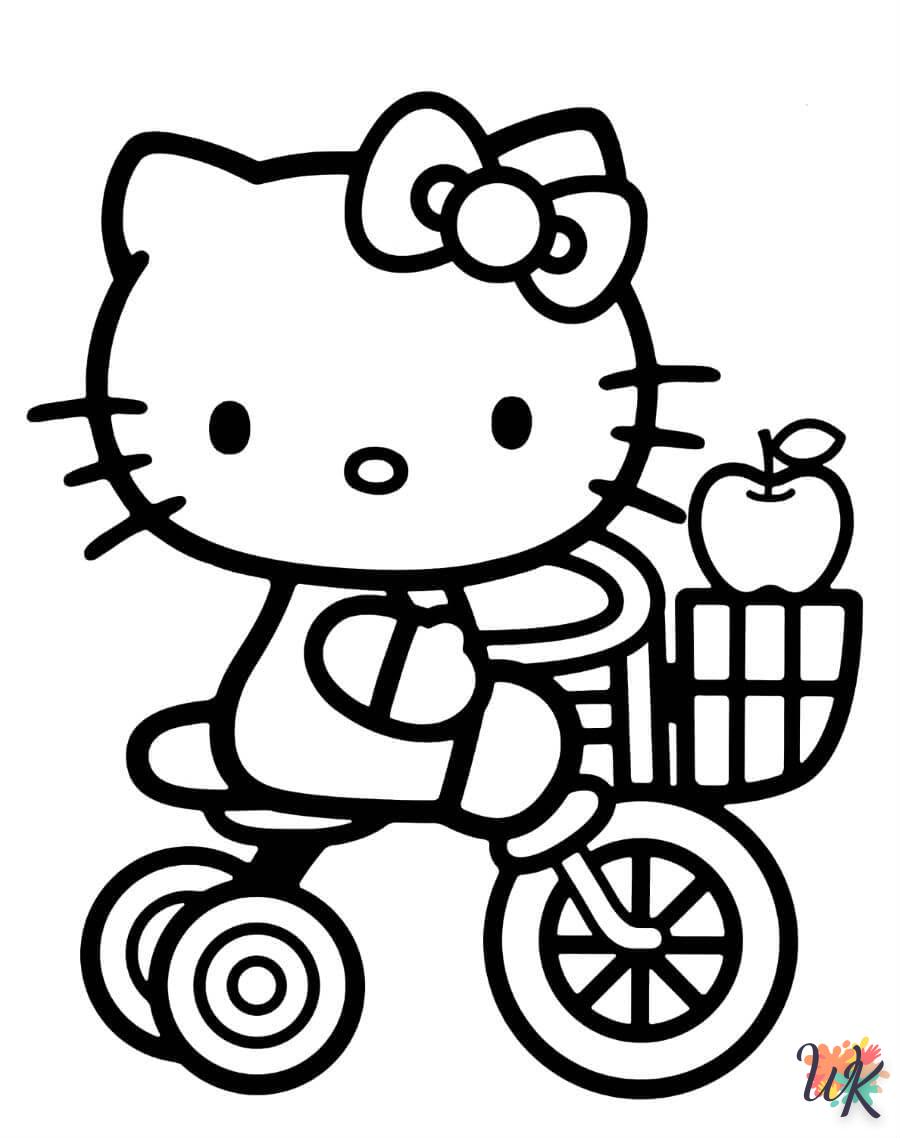 coloriage Hello Kitty  gratuit pour enfants 1