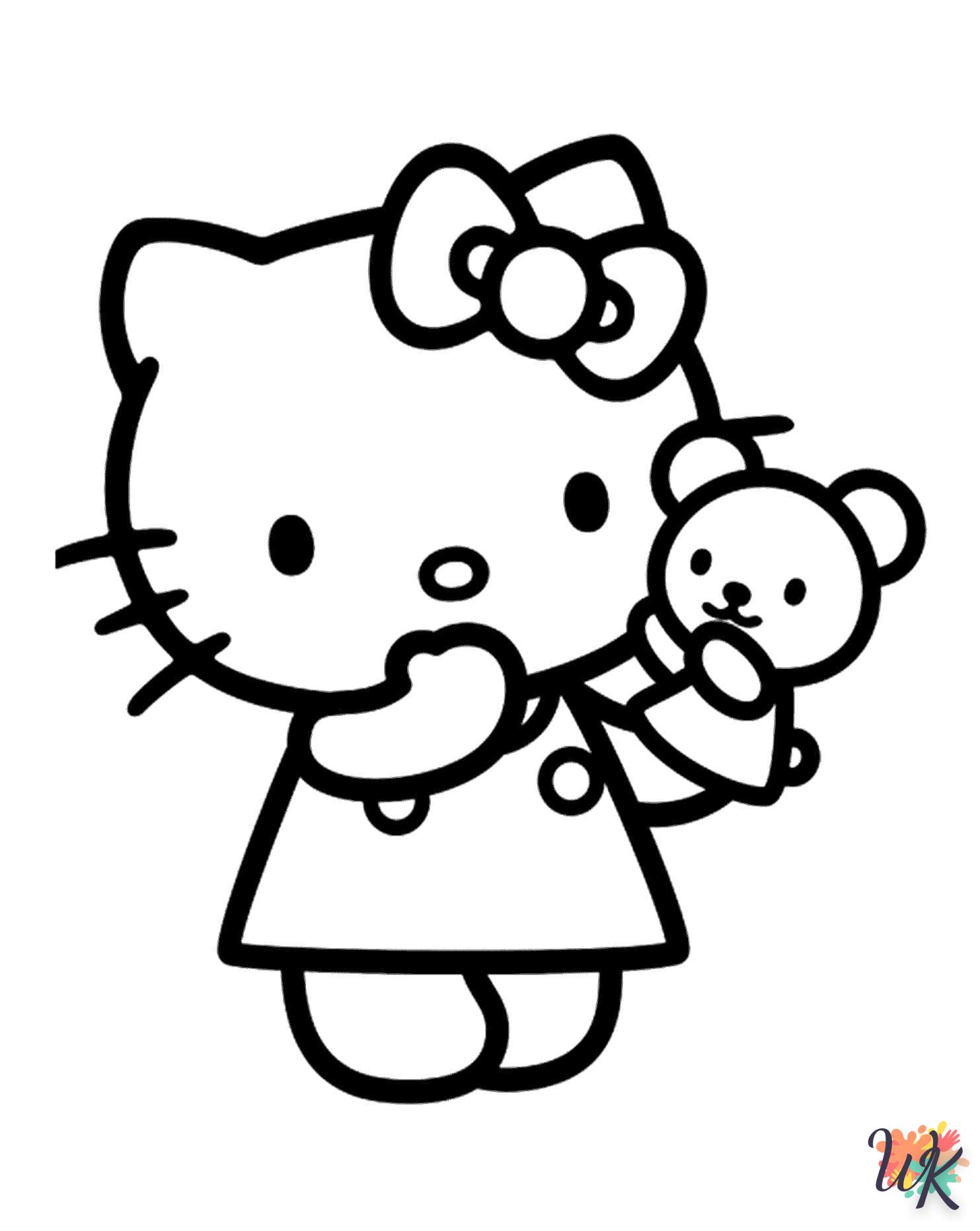 coloriage Hello Kitty  a imprimer gratuitement 1