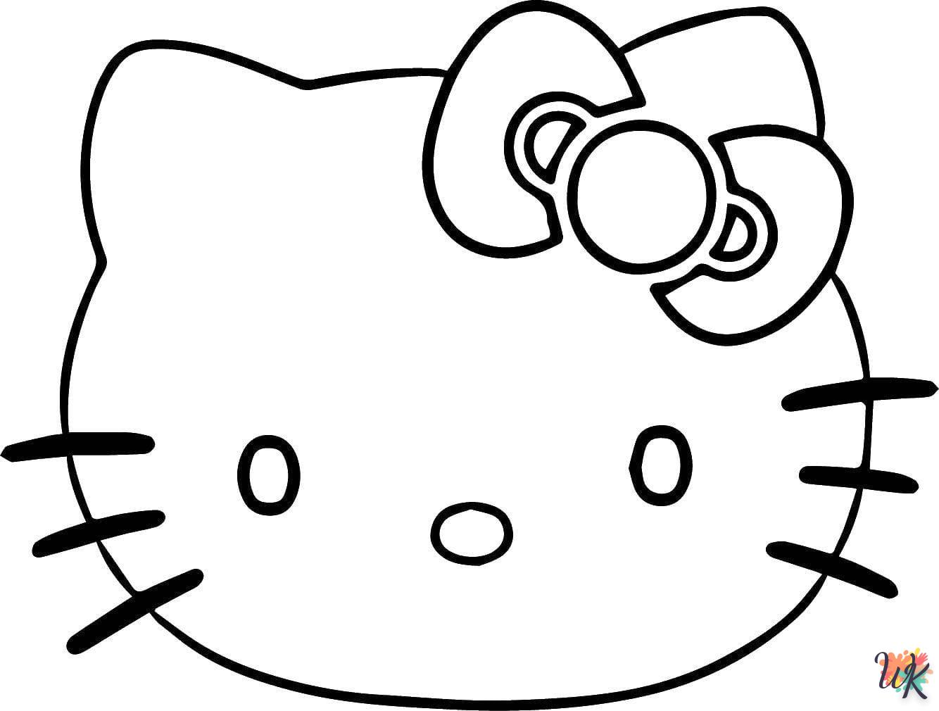 coloriage Hello Kitty  enfant à imprimer pdf 2