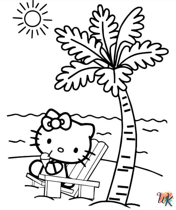 imprimer coloriage Hello Kitty  pour enfant