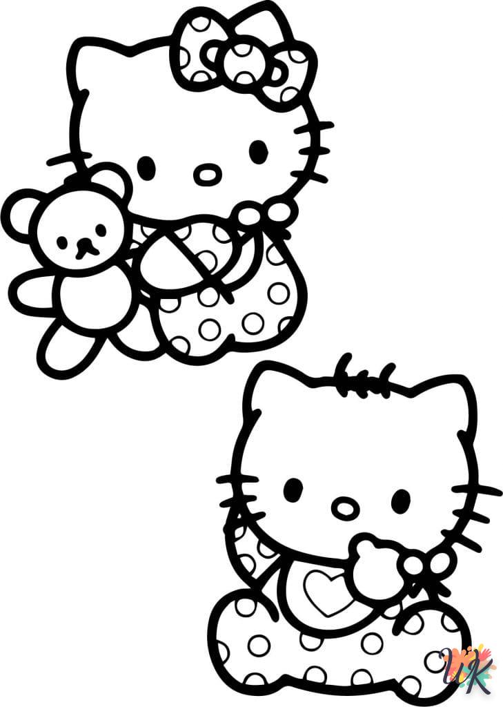 coloriage Hello Kitty  pour enfant a imprimer 1