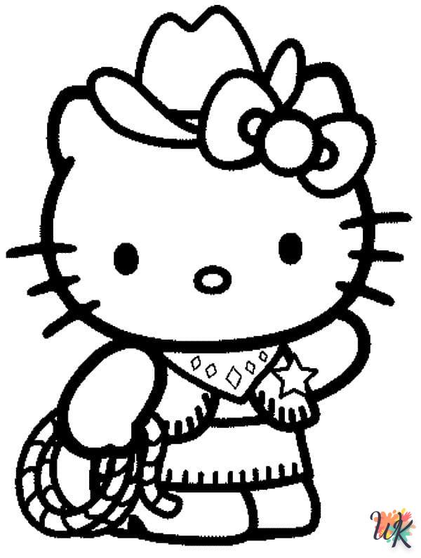 coloriage Hello Kitty  a imprimer enfant 10 ans 2