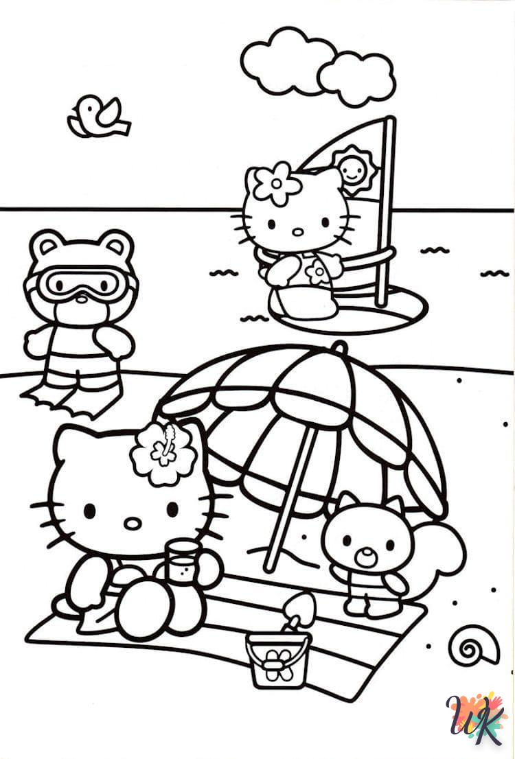 coloriage Hello Kitty  a dessiner et imprimer 1