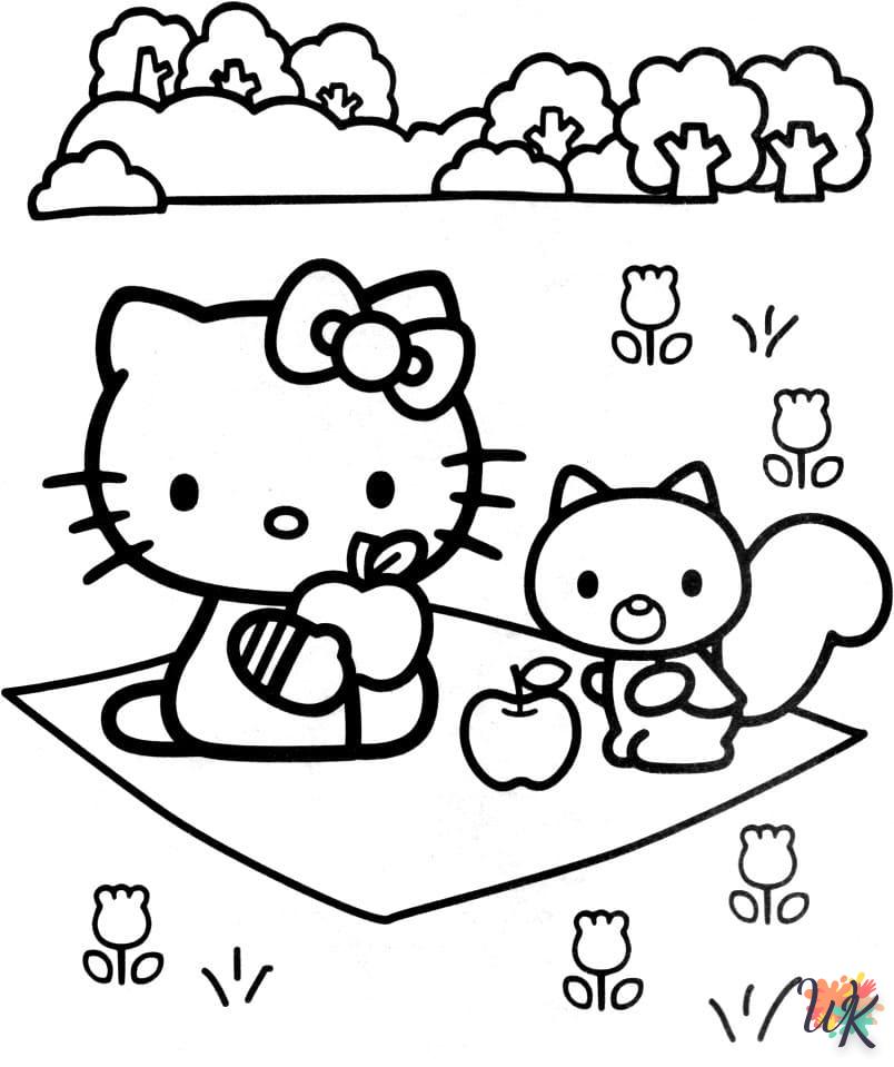 imprimer coloriage Hello Kitty