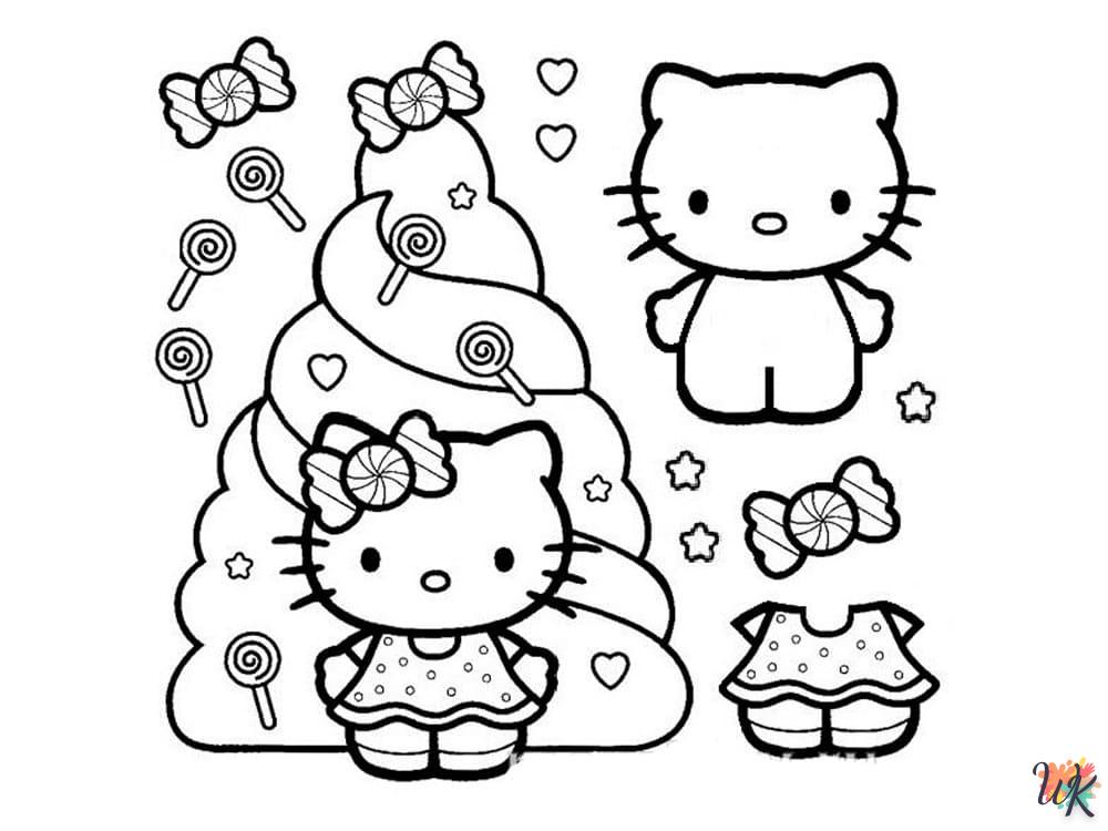 coloriage Hello Kitty  licorne en ligne gratuit à imprimer 1