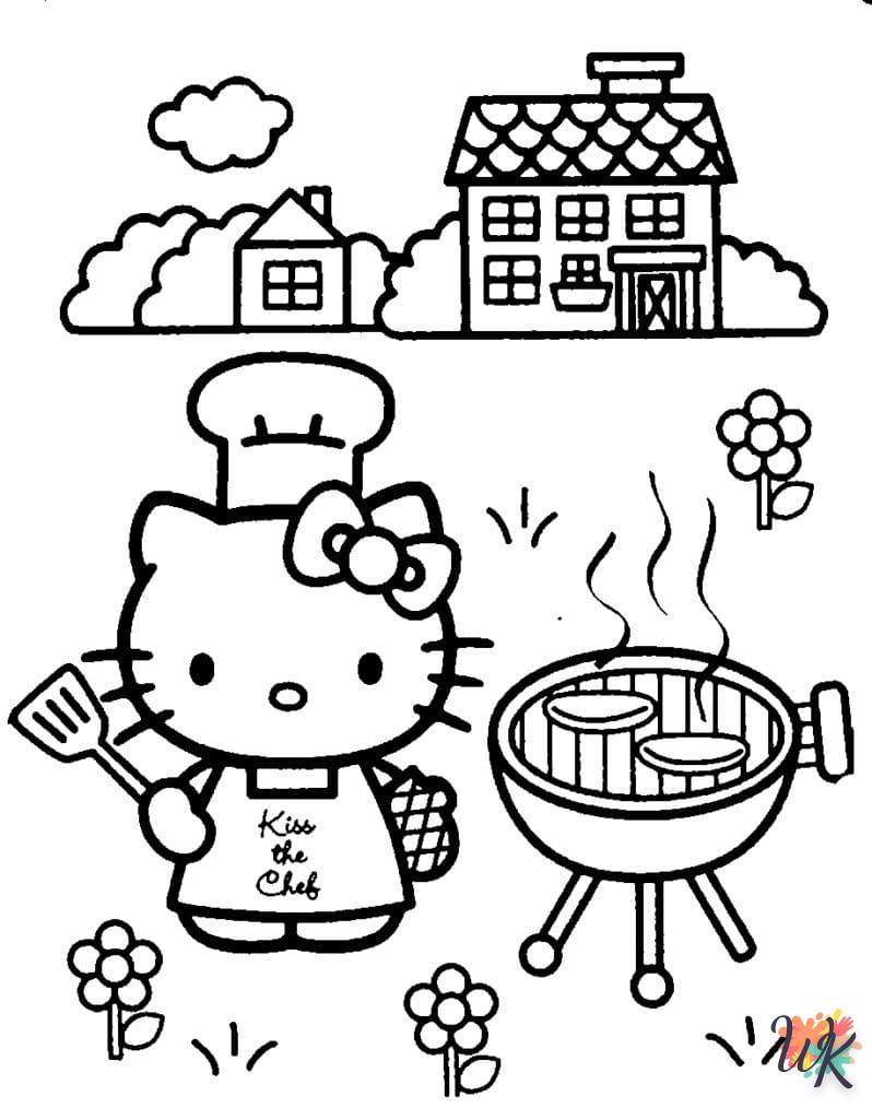 coloriage Hello Kitty  en ligne gratuit