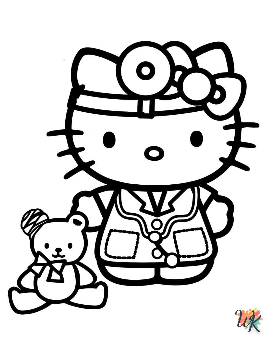 coloriage Hello Kitty  a imprimer gratuit