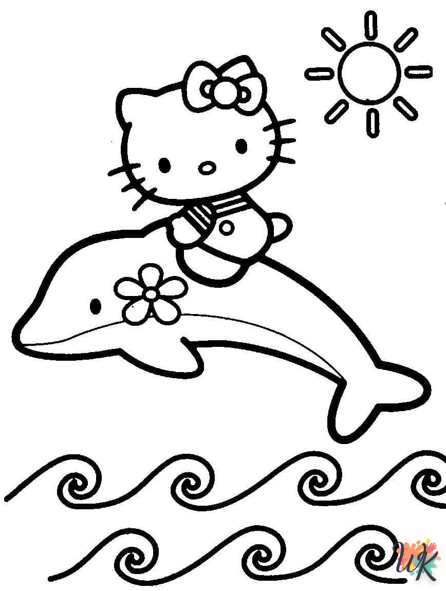 coloriage Hello Kitty  enfant 2 ans a imprimer 2