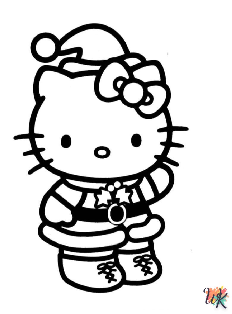 coloriage Hello Kitty  a colorier en ligne gratuitement