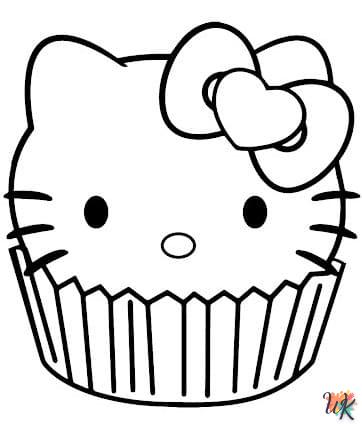 coloriage Hello Kitty  enfant 2 ans a imprimer 1