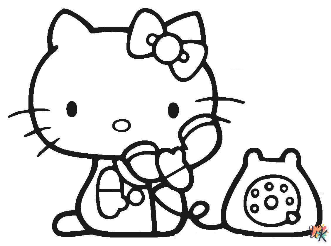 coloriage Hello Kitty  bebe à imprimer 1