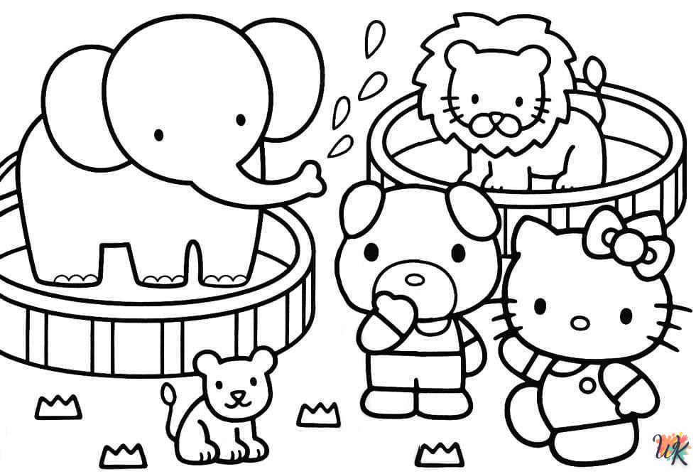 coloriage Hello Kitty  a imprimer enfant 5 ans 1