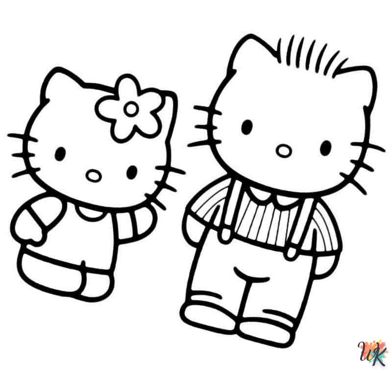 à imprimer coloriage Hello Kitty 1