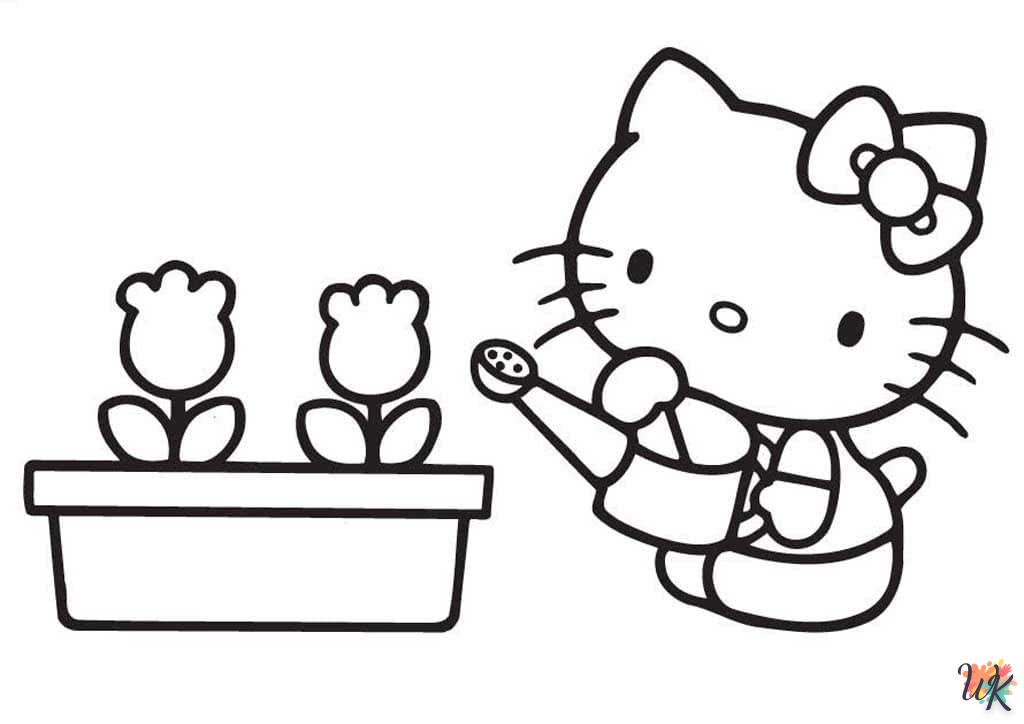 coloriage Hello Kitty  en ligne a colorier