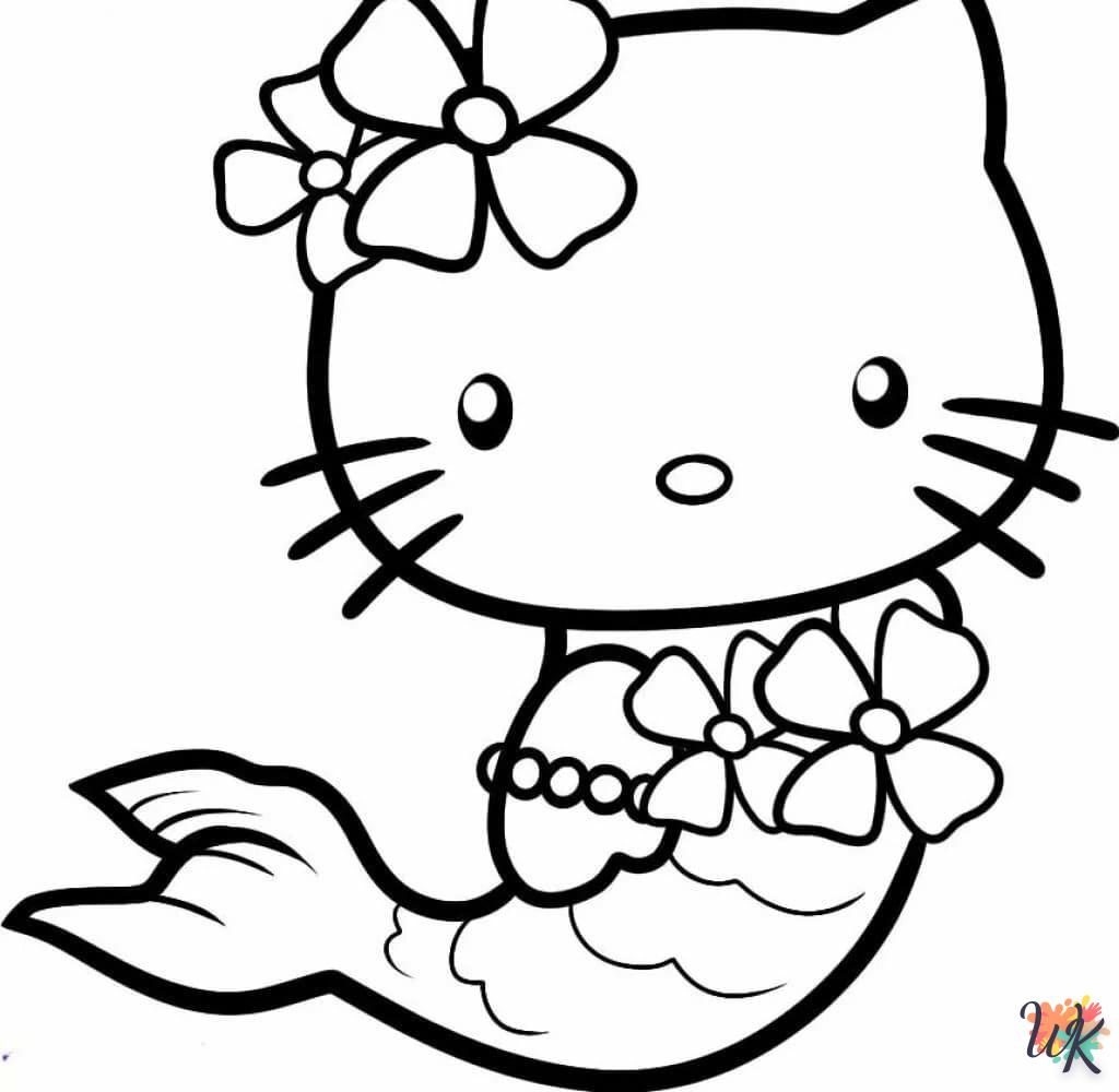 activité coloriage Hello Kitty  en ligne