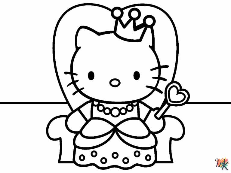 télécharger coloriage Hello Kitty  gratuit