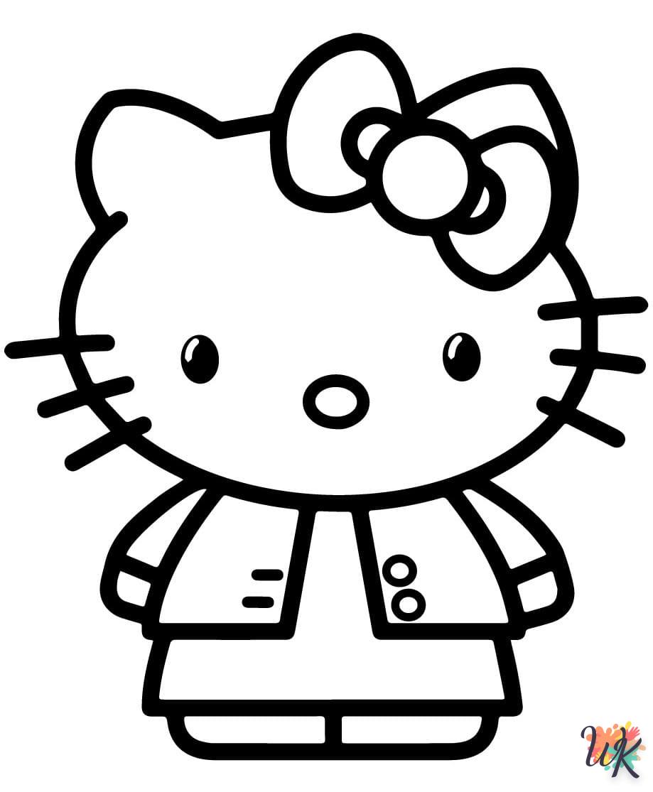 coloriage Hello Kitty  enfant 2 ans a imprimer