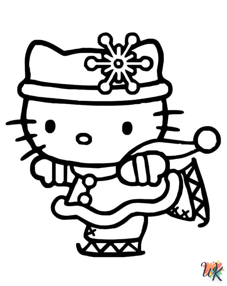 coloriage Hello Kitty  bebe à imprimer gratuit