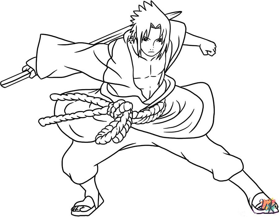 coloriage Naruto  automne en ligne gratuit à imprimer