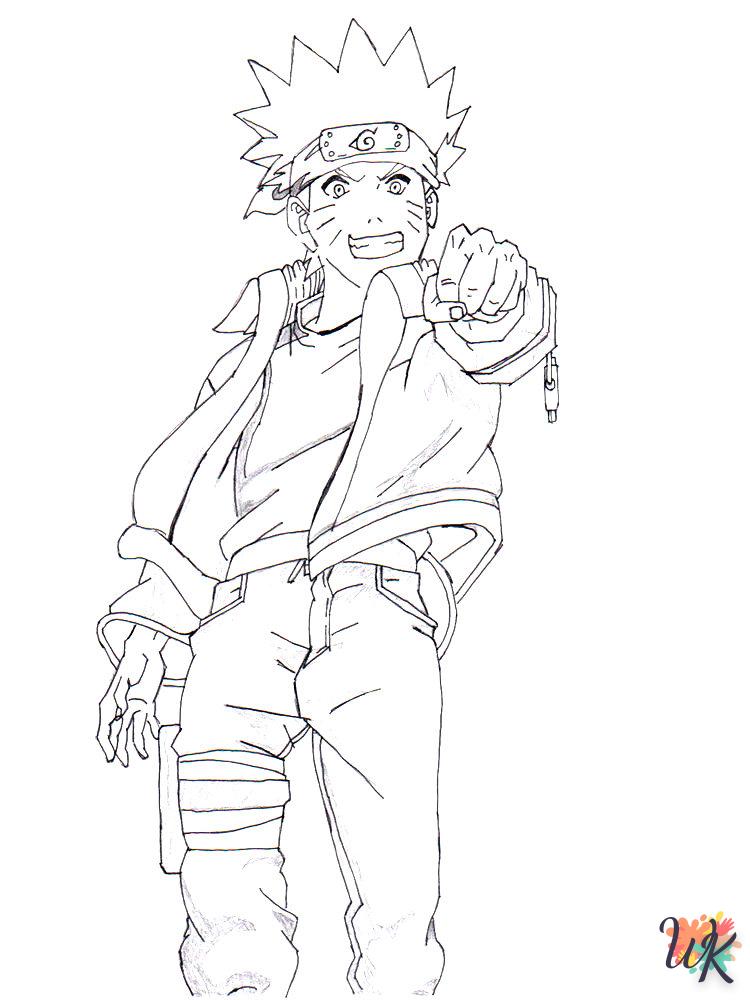 picture for coloring Naruto  child