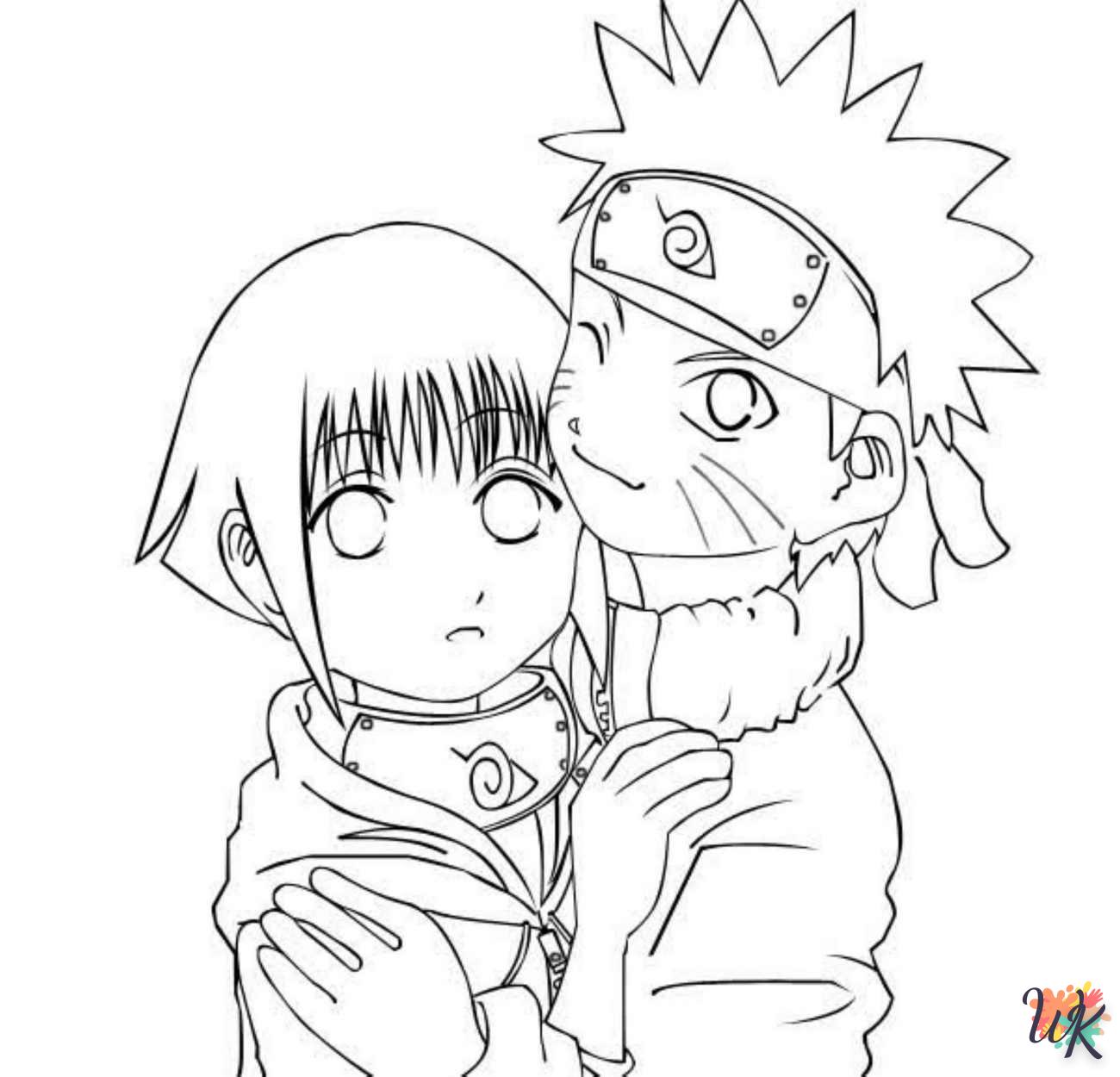 coloring Naruto  child 4 years old to print 1