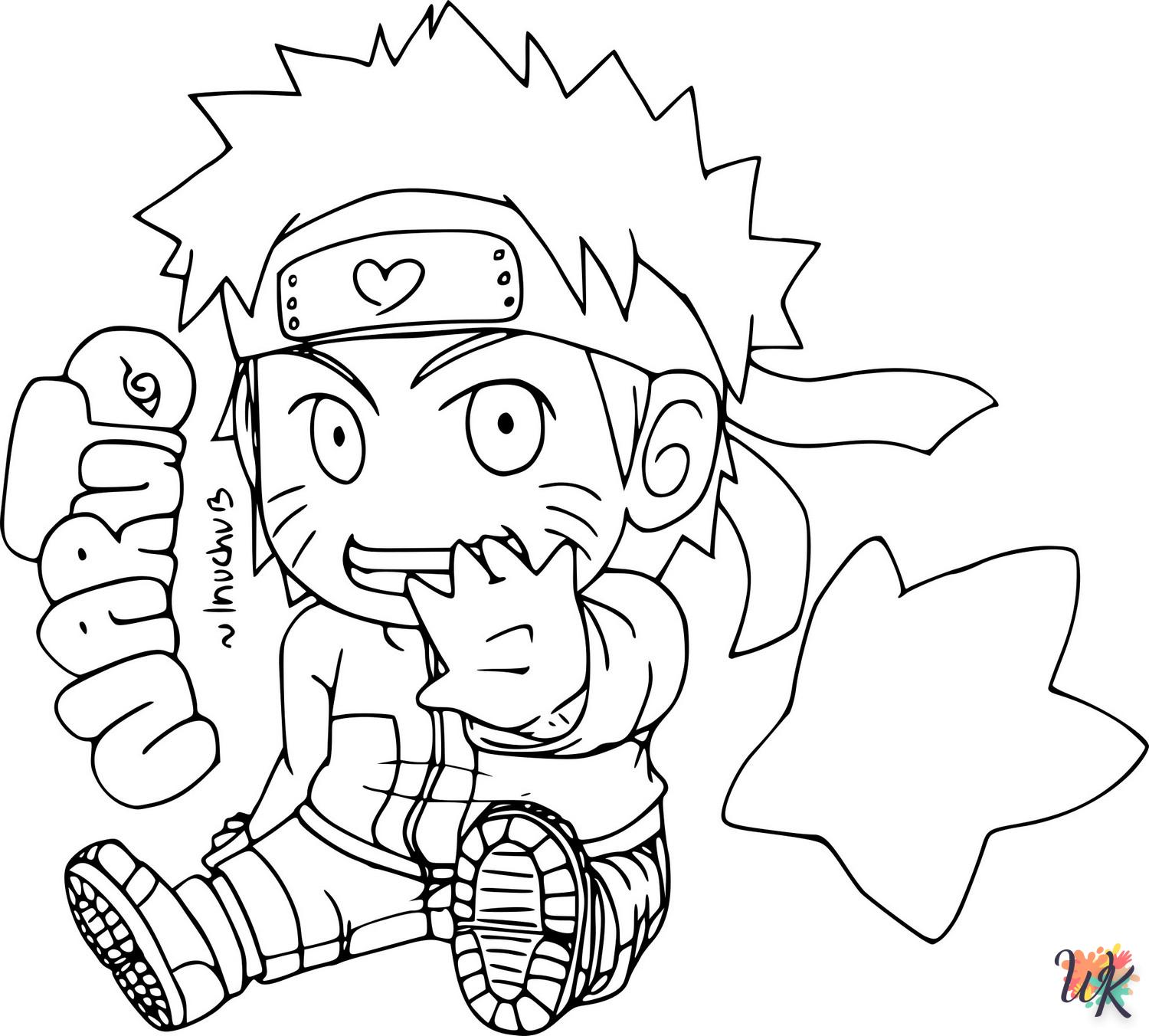 coloring Naruto  7 year old child to print