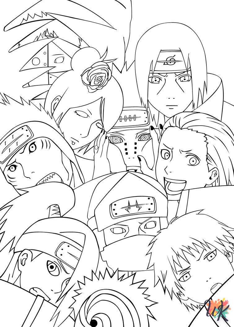 coloriage Naruto  7 ans en ligne gratuit à imprimer