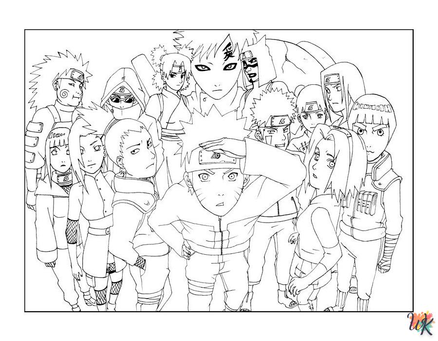 coloring Naruto  to print for free