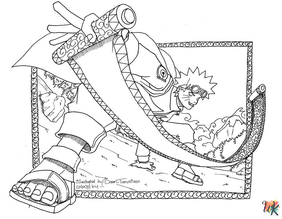 coloriage Naruto  à imprimer pour enfant de 7 ans
