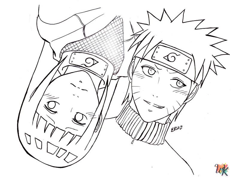 coloriage Naruto  zum Ausdrucken für ein 7-jähriges Kind