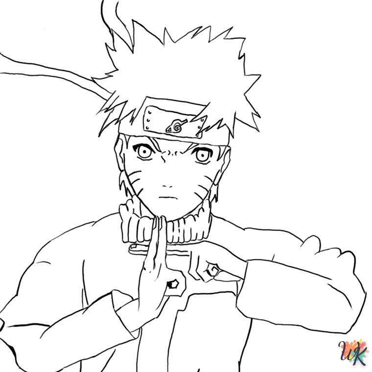 coloriage Naruto  om af te drukken voor een kind van 10 jaar oud