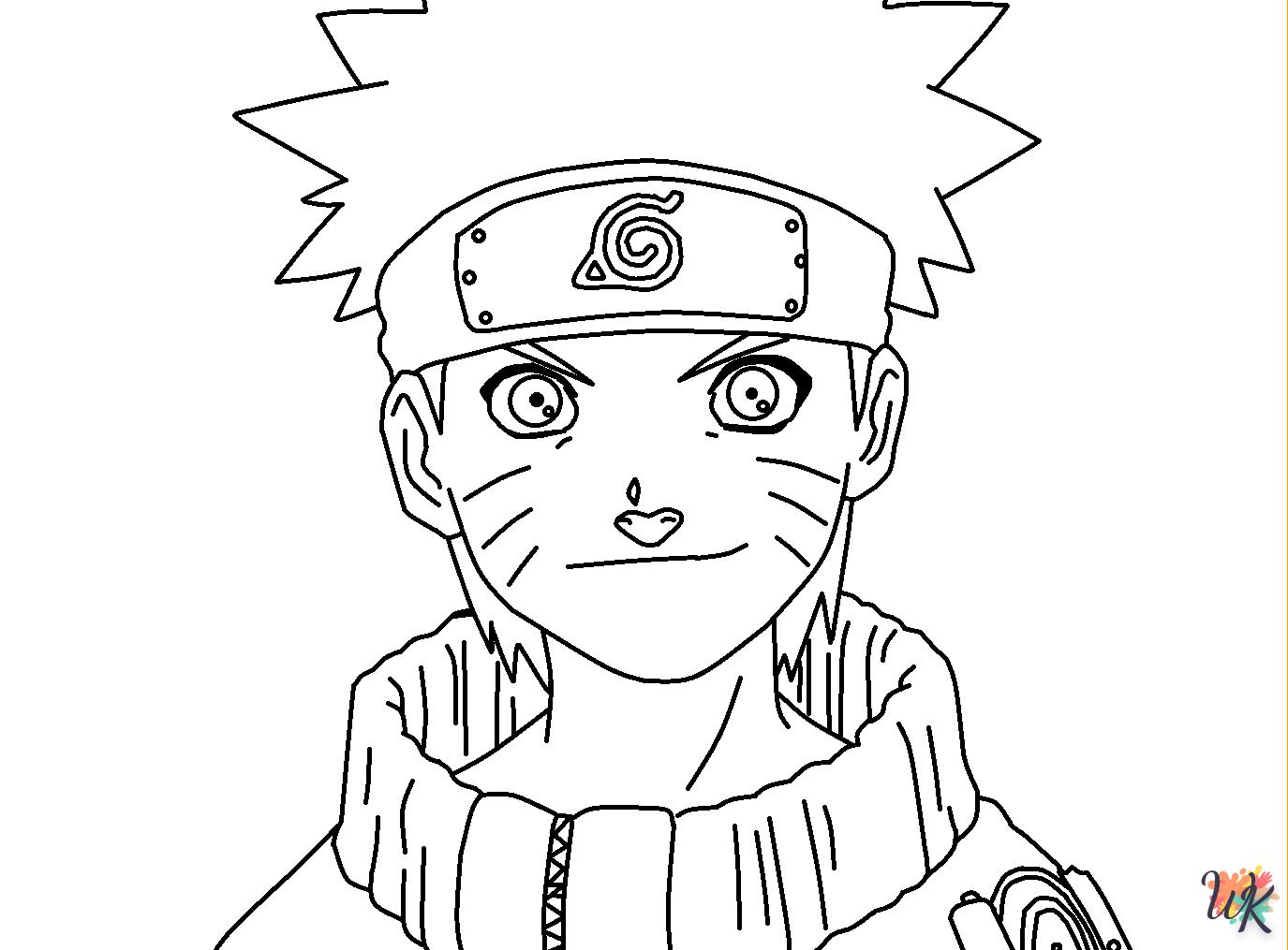 coloriage Naruto  enfant à imprimer pdf