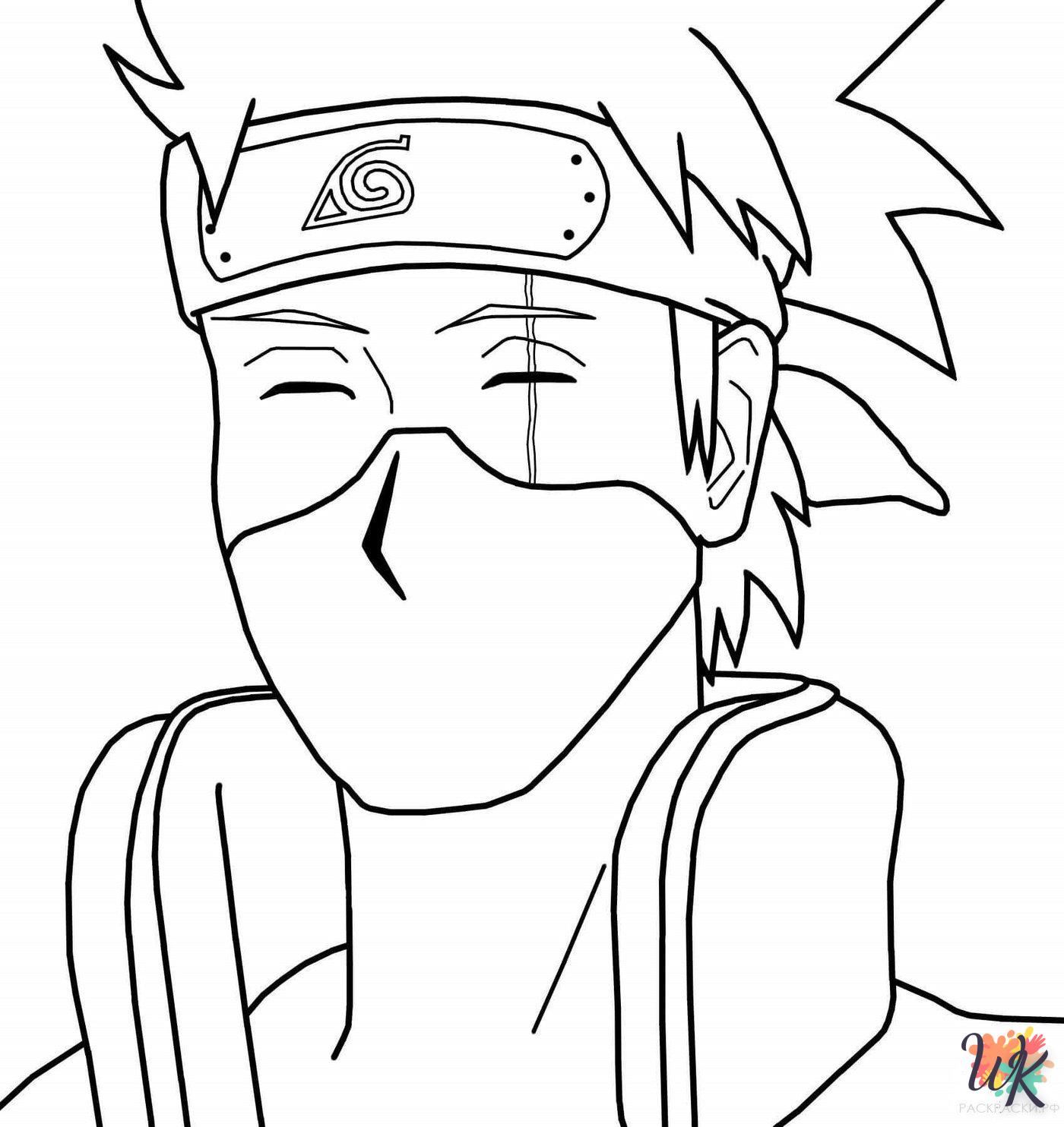 coloring Naruto  2 year old child to print
