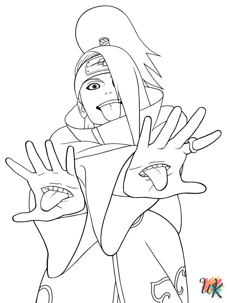 coloriage Naruto  en tekening om af te drukken