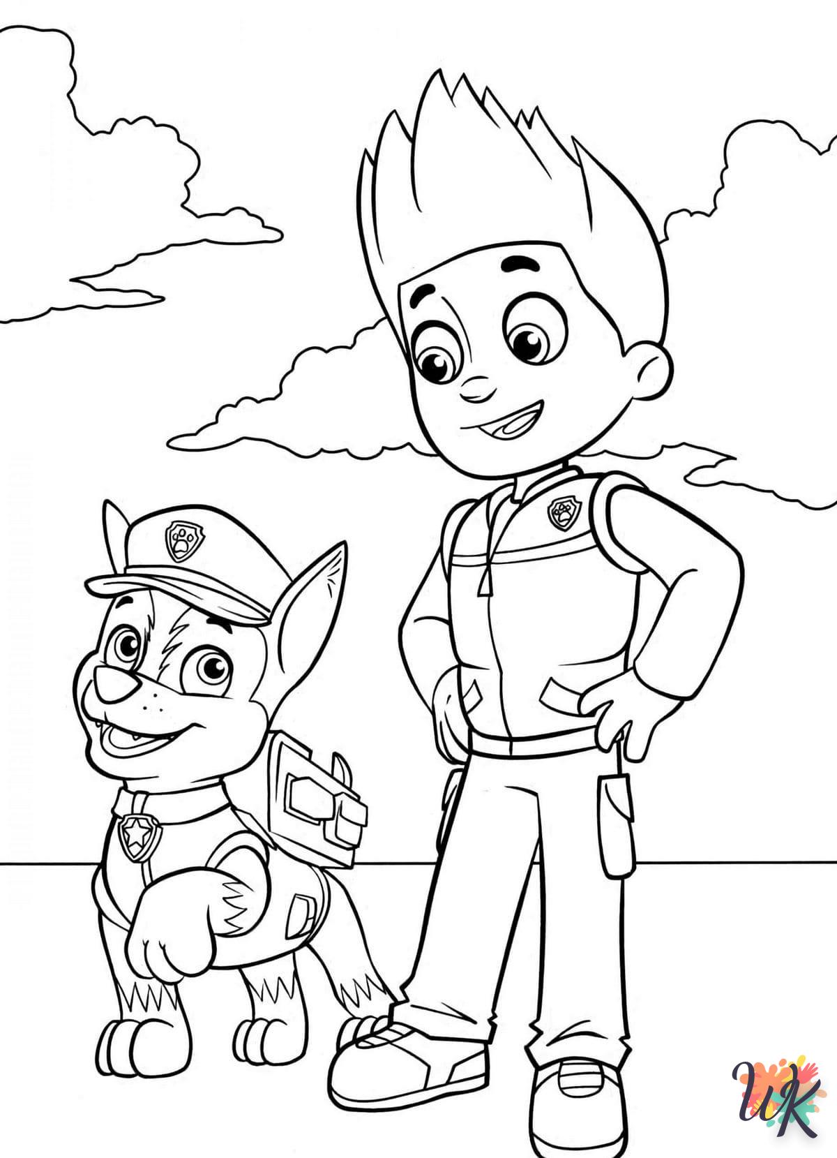 Paw Patrol coloring for 10 year olds