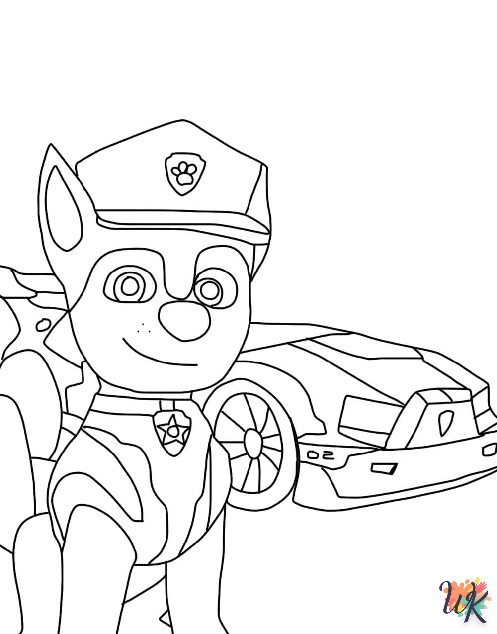 Paw Patrol coloring for 7 year olds 1