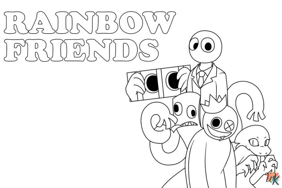 coloriage Rainbow Friends  pour enfant de 6 ans 2