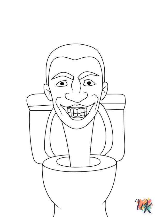coloriage skibidi toilet  PDF ausdrucken