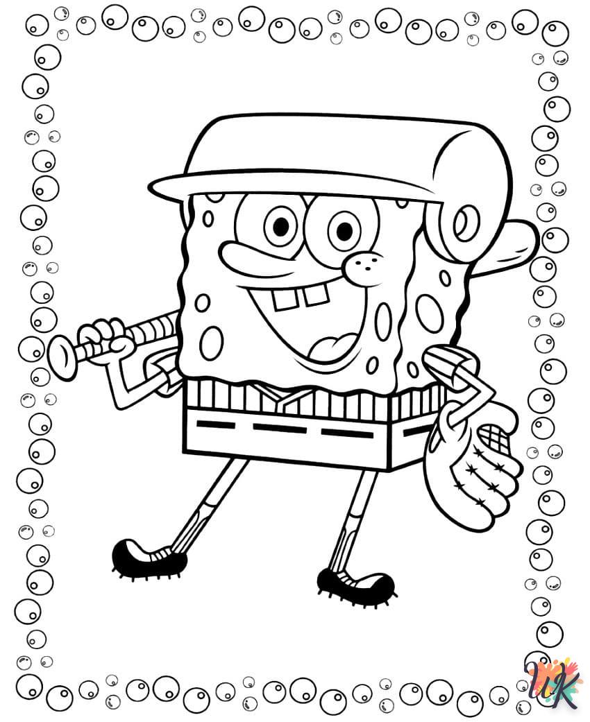 coloriage Spongebob  pour bebe a imprimer 3